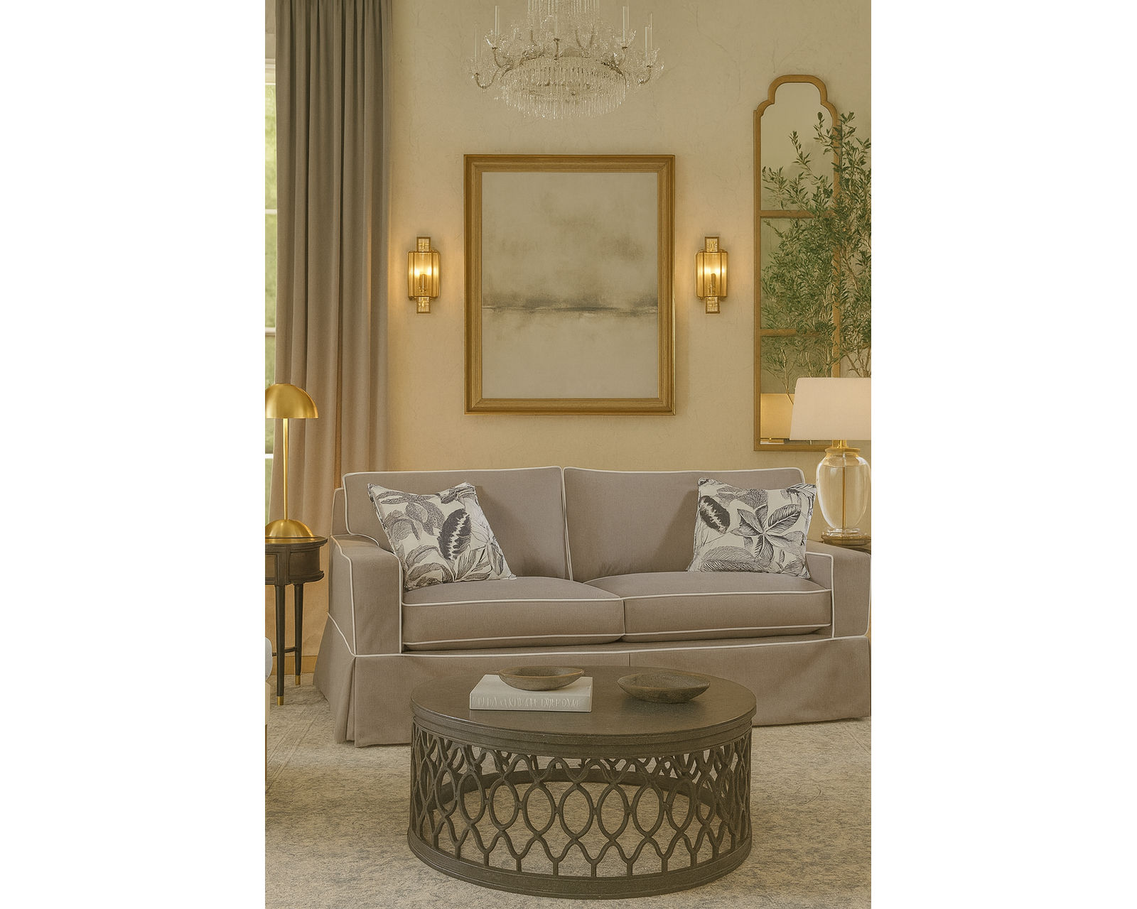 Gramercy Park Slipcover Sofa (74" - 81" - 92") +69 fabrics - Gramercy Park Slipcover 81" Sofa (Two cushions)