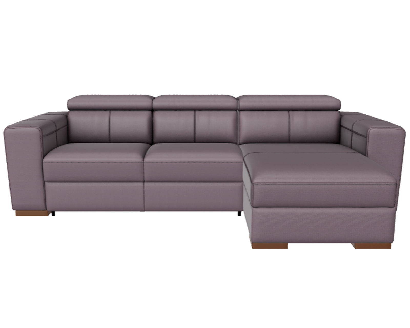 Piacevole C161 Sectional (+50 leathers) - Layout A: Two Piece Sectional 117" x 64"