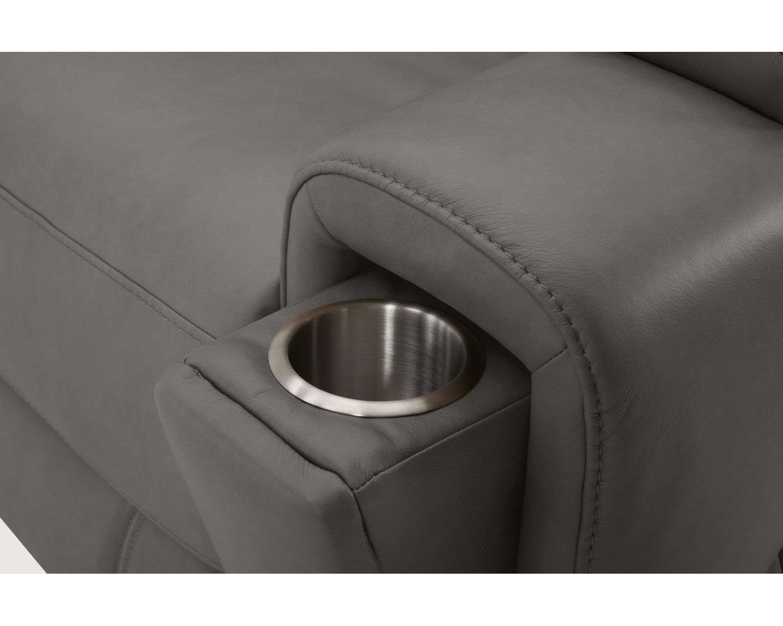 Hudson 463 - Triple Power Zero Gravity Reclining Sofa with Powered Drop Down Table (91") +2 leathers - IN STOCK - Pop Out Cupholders