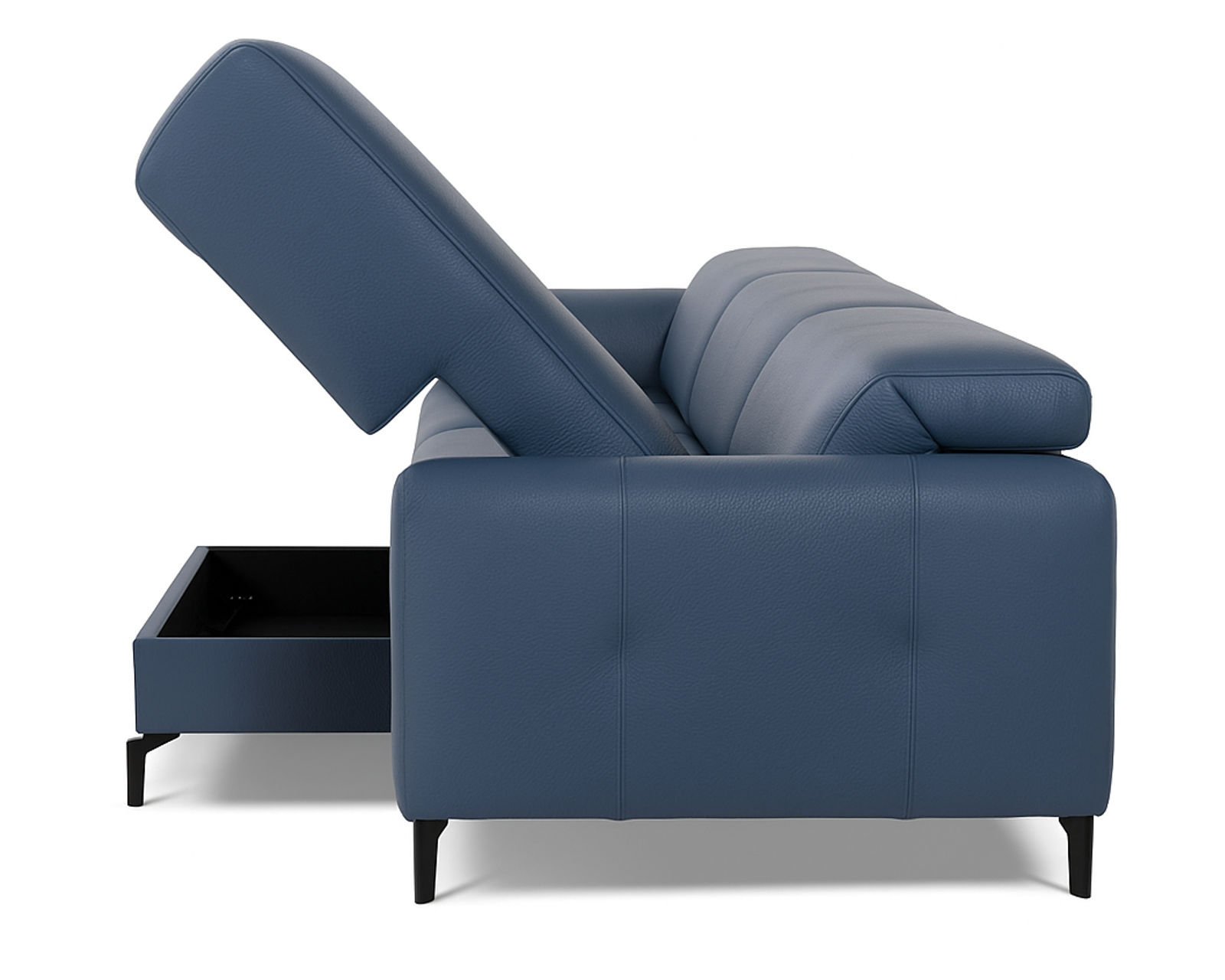 Capri C325 Two-Piece Leather Chaise Sectional (+55 leathers)