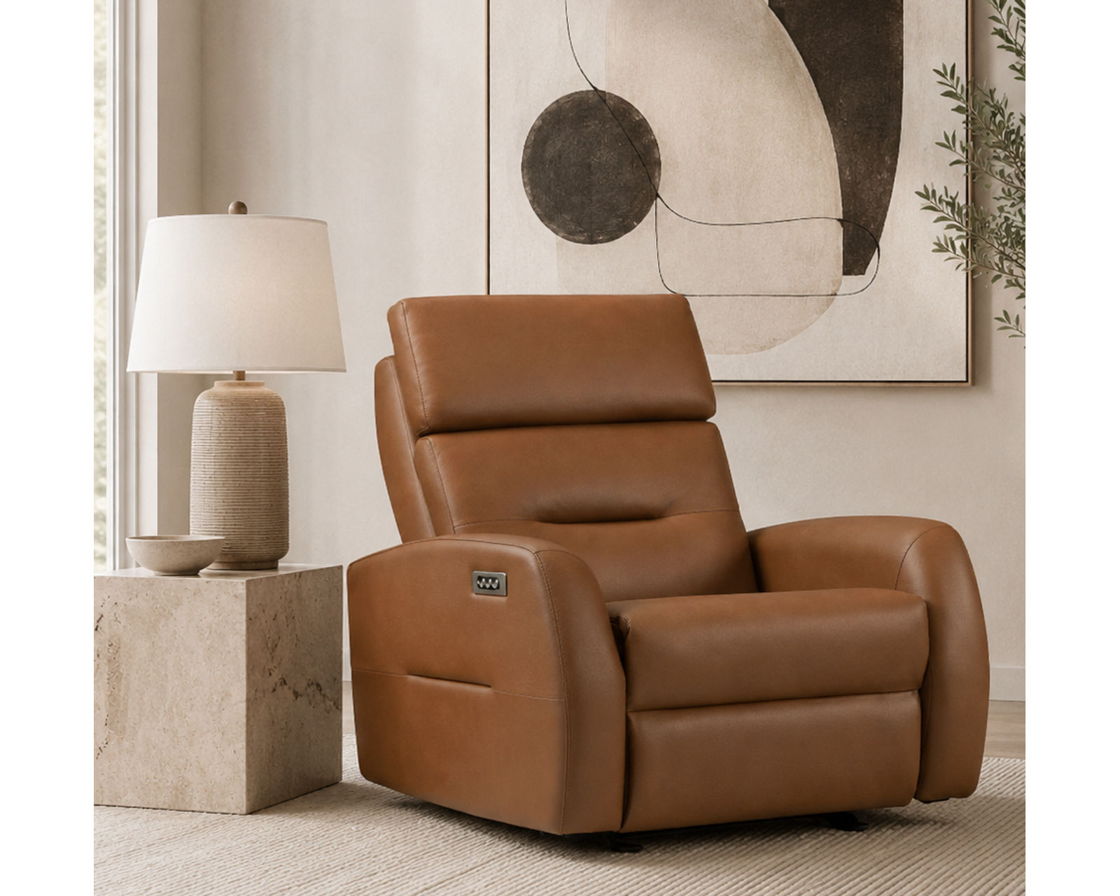Trey Dual Power Reclining Sofa — Available in Standard & Wide Cushions, 140+ Leather Options, and 76", 79", or 108" Widths - Endless Custom Options. One Perfect Fit.