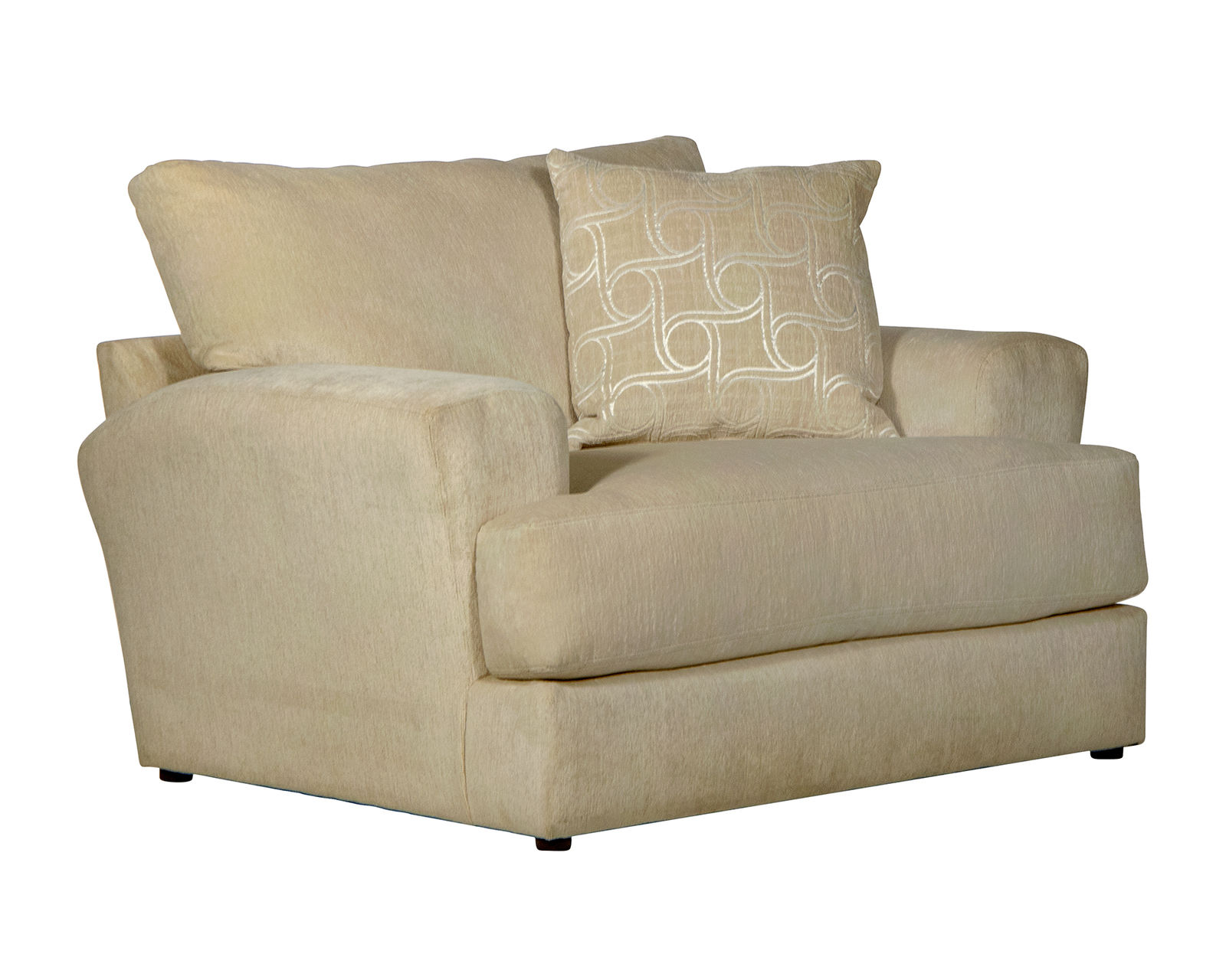 Lamar 90" Sofa (2 colors) includes pillows - Lamar Chair and a Half Shown in Fabric Cream