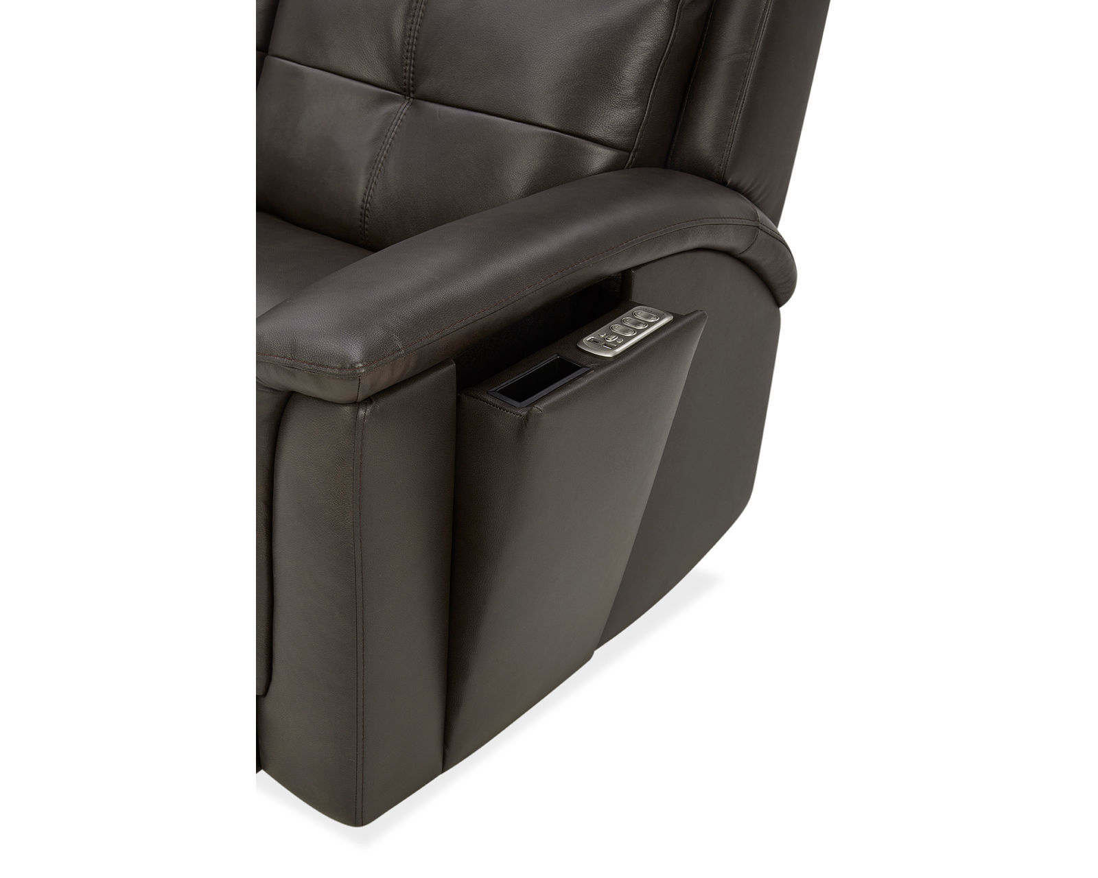 Ranger Zero Gravity Triple Power Reclining Console Loveseat with Heat and Massage (73") 2 colors - In stock - Pop out power recline controls located in the arms
