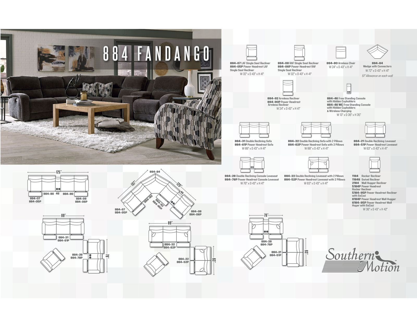Fandango 89" Reclining Sofa (+150 fabrics and leathers) - Fandango Pieces Available