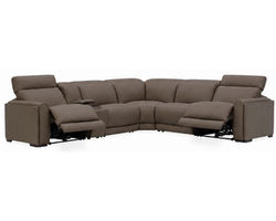 Sola 1646 Triple Power Reclining Sectional with Heat &amp; Massage - Wide Seats (2 Colors) in stock