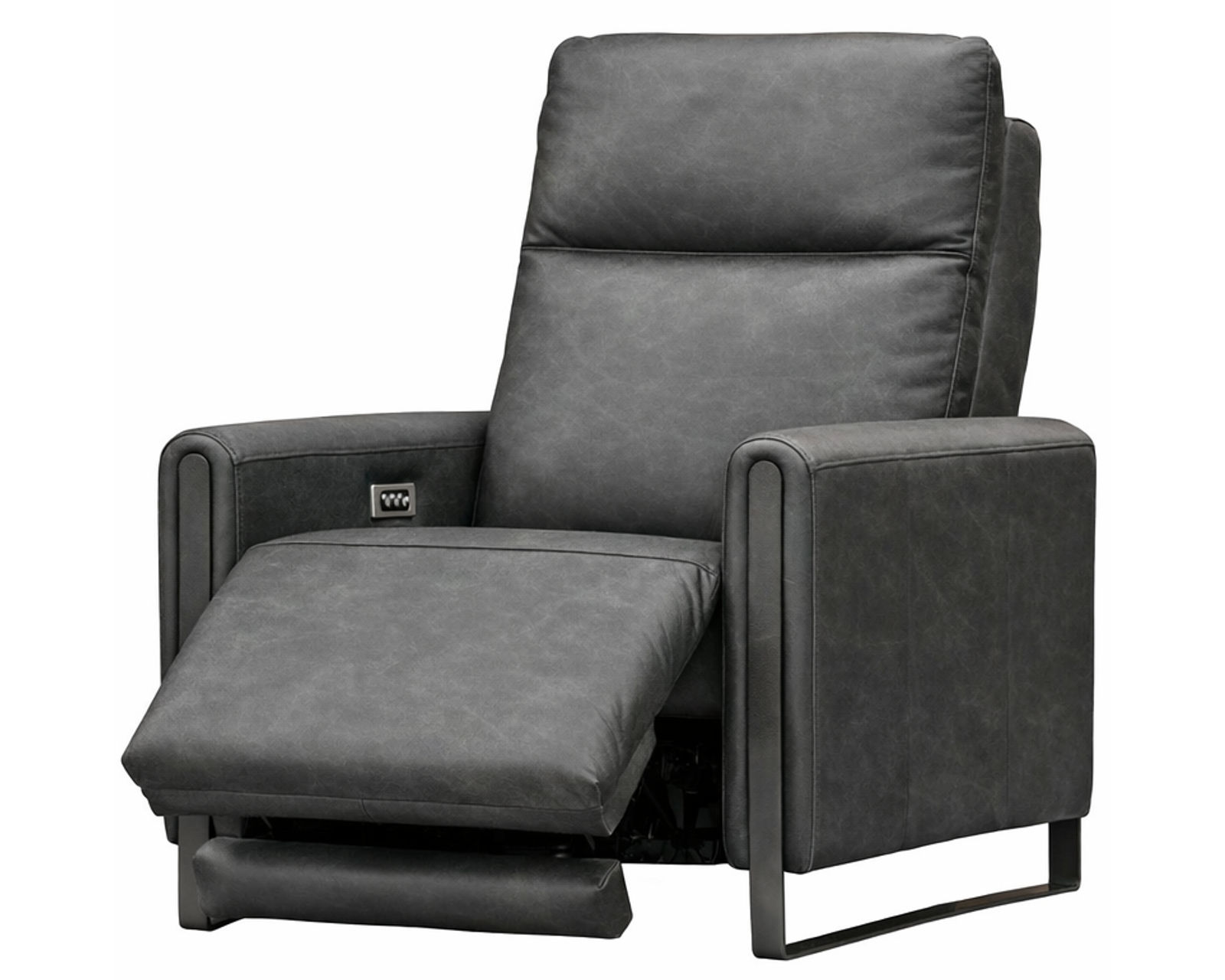 Bay Dual Power Reclining Sofa — Available in Standard & Wide Cushions, 140+ Leather Options, and 74", 79", or 106" Widths - Bay Power Headrest Power Recliner