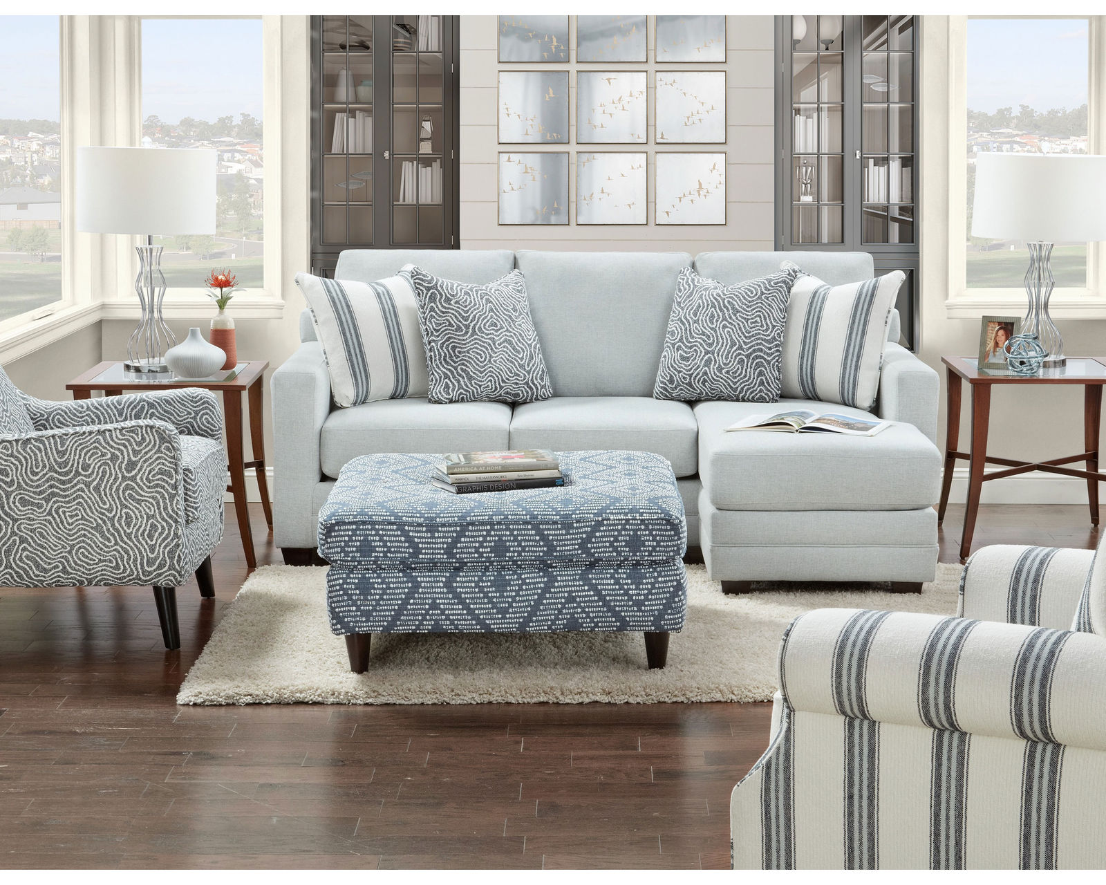 Starter Mineral 86" Sofa Chaise (Includes Pillows) - Buy the sofa chaise or enjoy the entire room