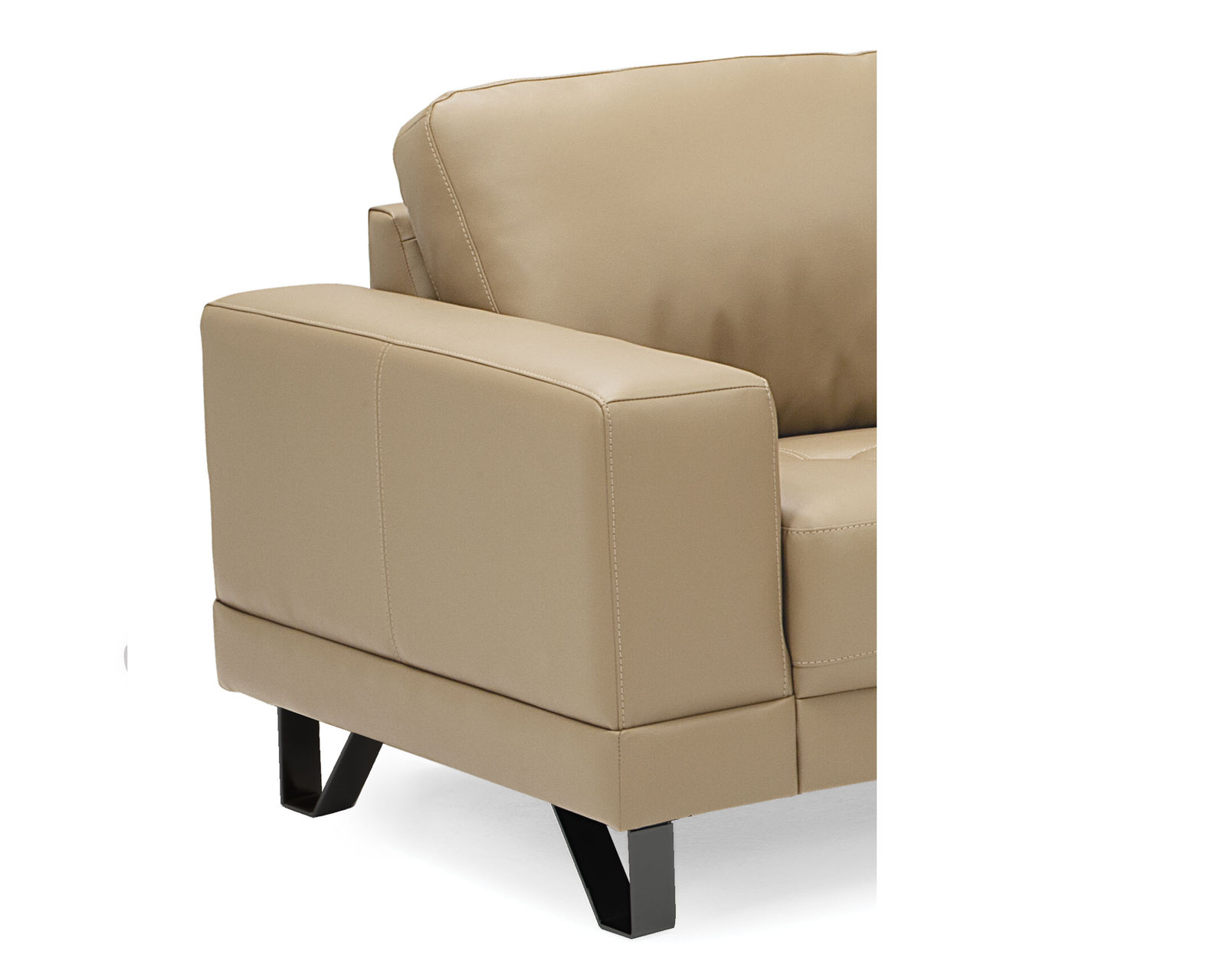 Seattle 77625 Sofa (96") +50 fabrics - Seattle Collection in Black Metal Leg Finish
