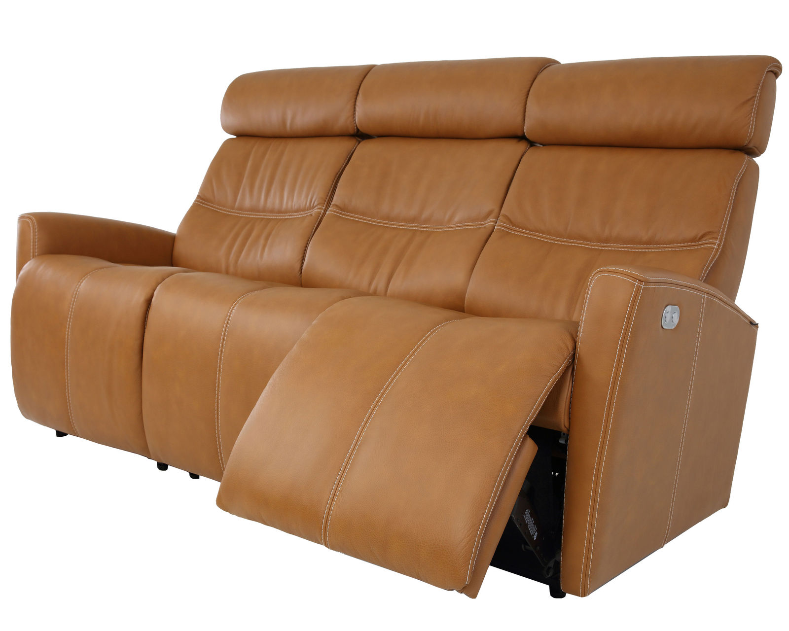 Milan 78" Leather Power Reclining Wall Saver Sofa (+40 leathers) - Milan Power Dual Reclining Wallsaver Sofa (Made to order leathers)