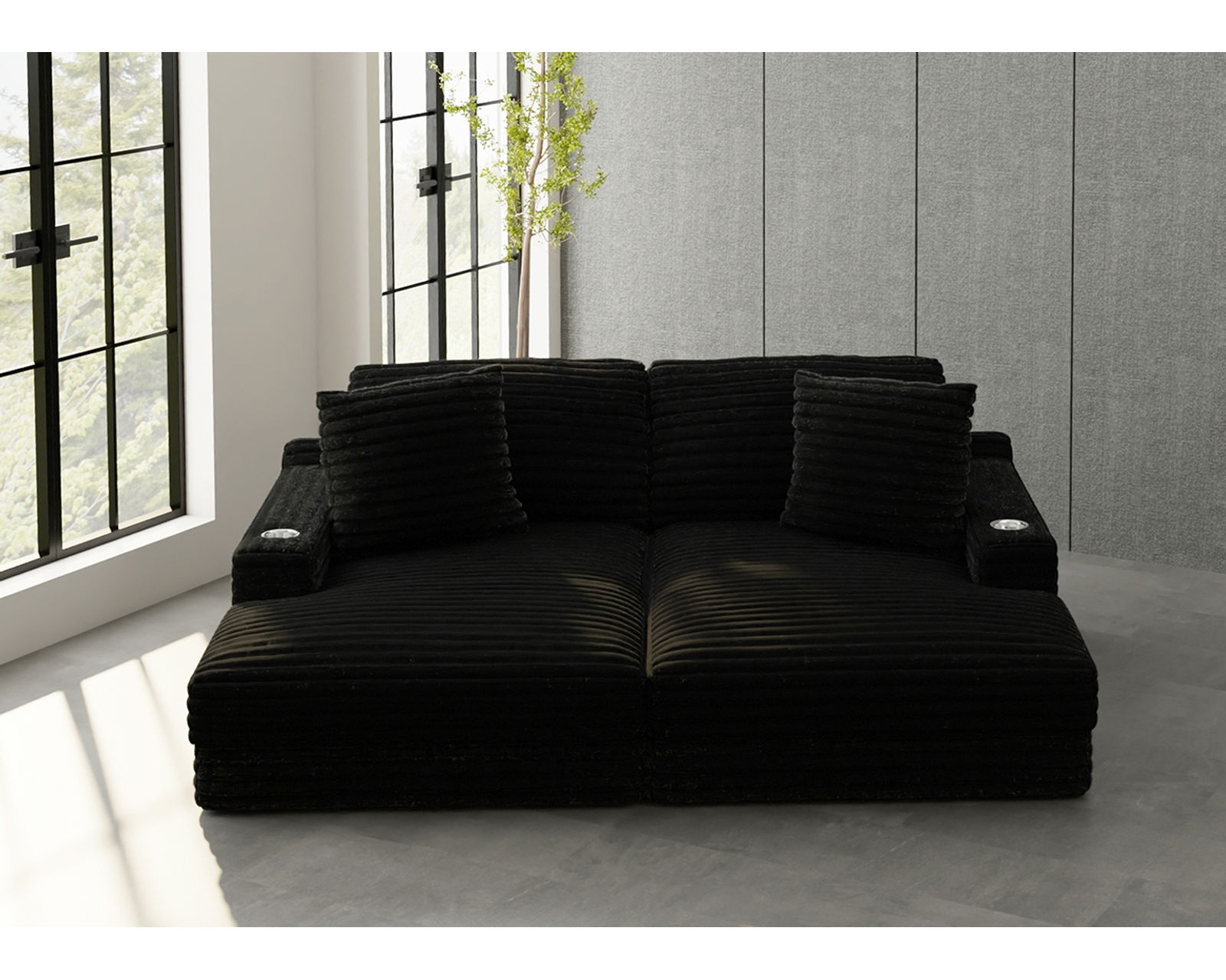 Comfrey Double Wide 90" Chaise (3 colors) Includes pillows
