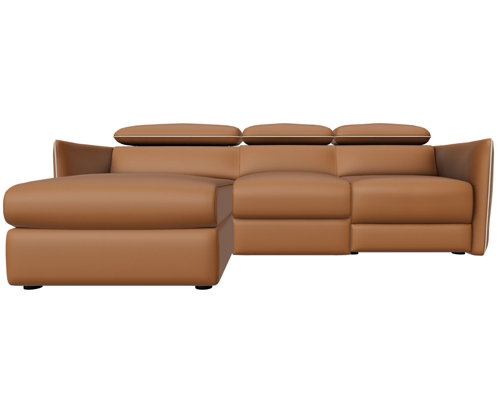 Meraviglia 108" Storage Chaise Sofa (+50 leathers) - Layout B: Meraviglia 108" Storage Chaise Sofa 67" x 108"