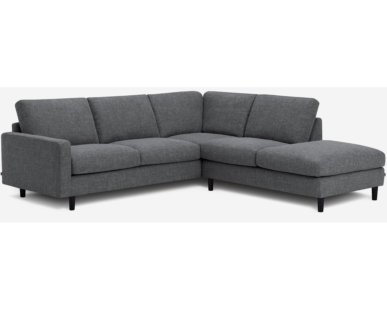 Oscar 77158 Sectional with Backless Chaise (+50 fabrics) - Layout B: Two Piece Sectional 96" x 91"