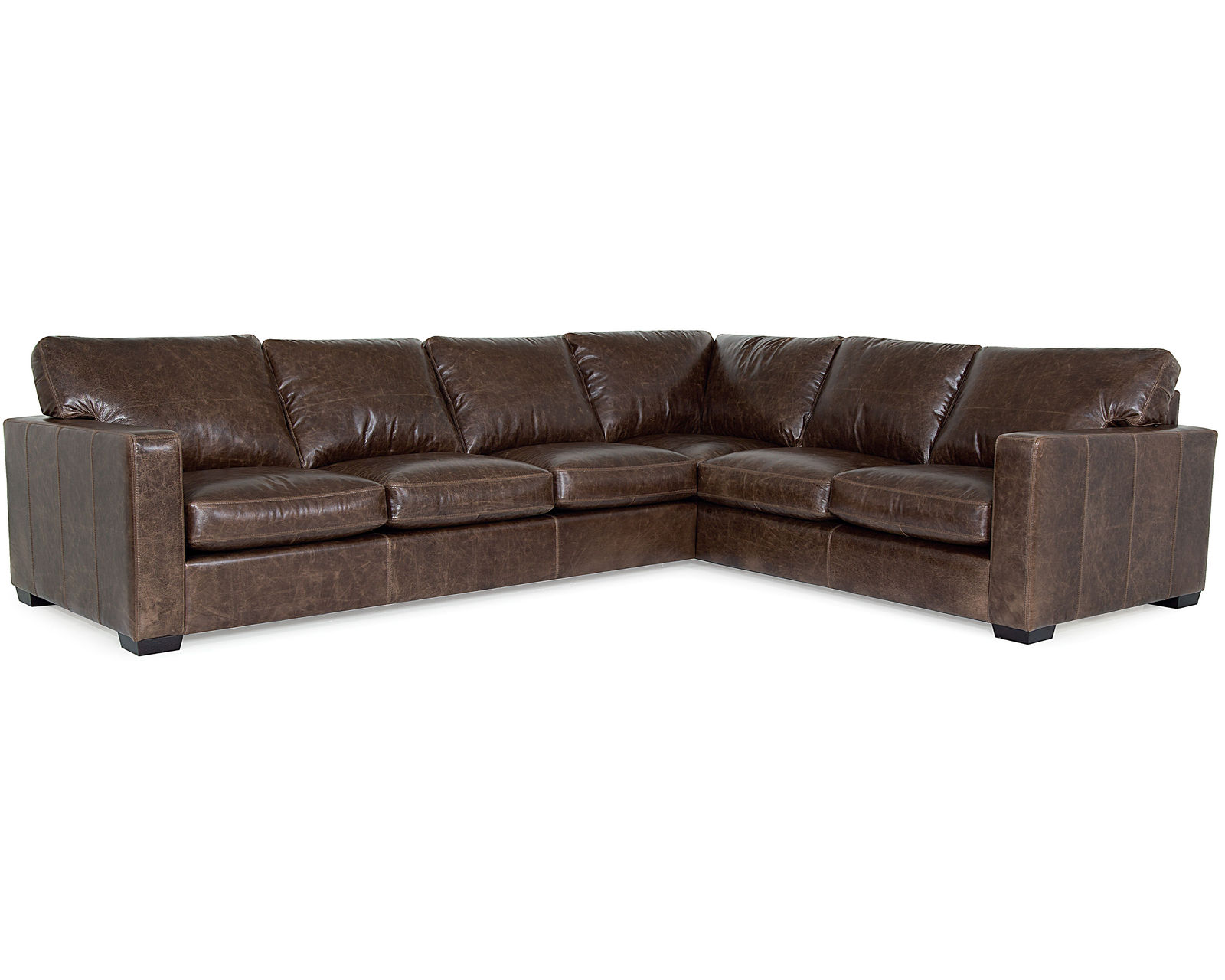 Colebrook 77267 Sectional (+100 Leathers) - Layout F: Two Piece Sectional 128" x 96" 