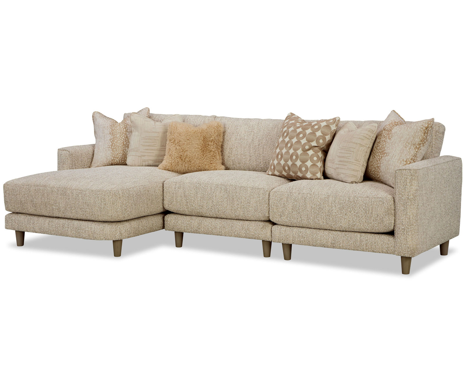 Chicago 7352 Modular Sectional (+100 performance fabrics) - Layout D: Three Piece Sectional 60" x 120"