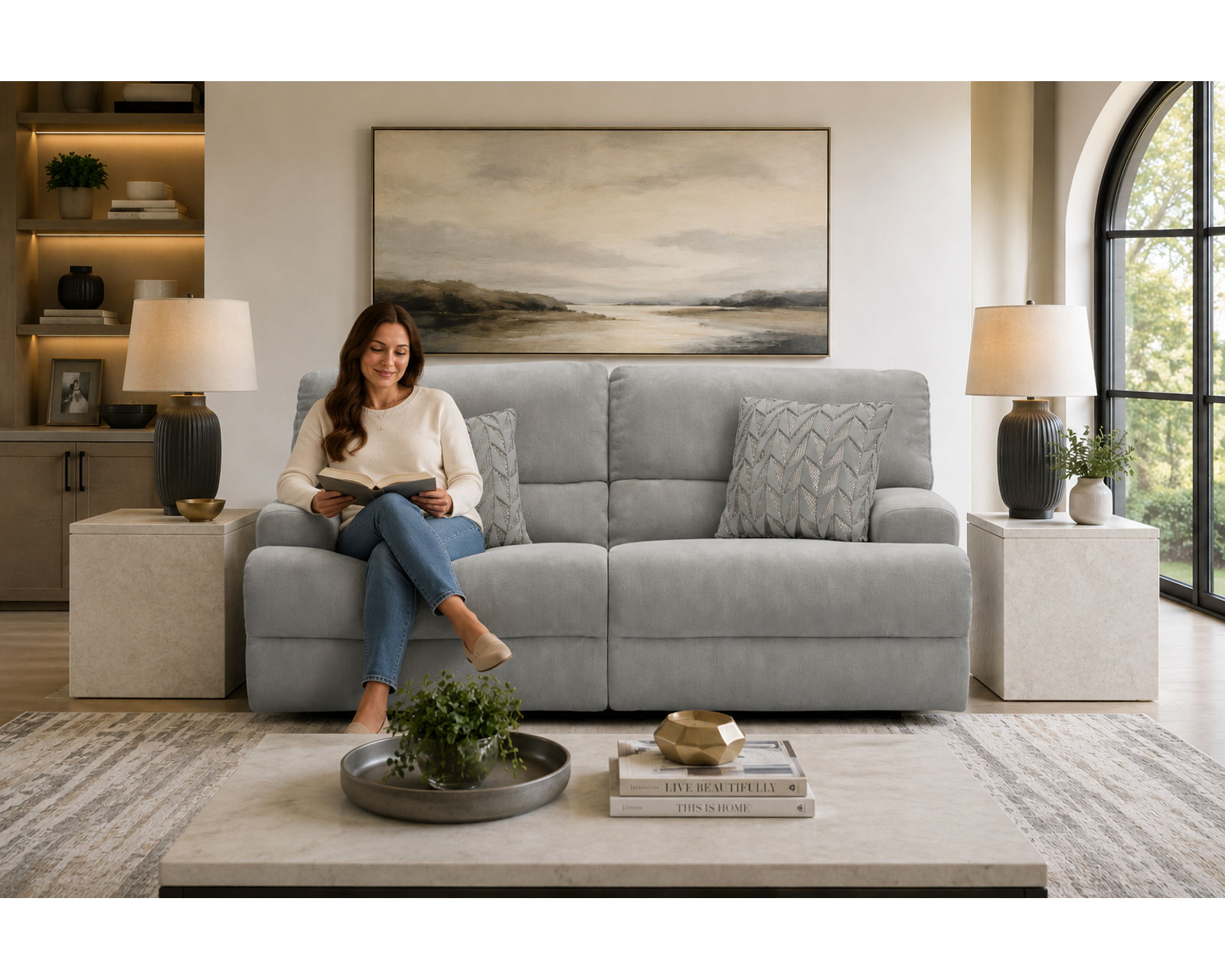 Renaldo 93" Lay Flat Zero Gravity Power Reclining Sofa (includes pillow) - The Ultimate Seat for Everyday Relaxation.