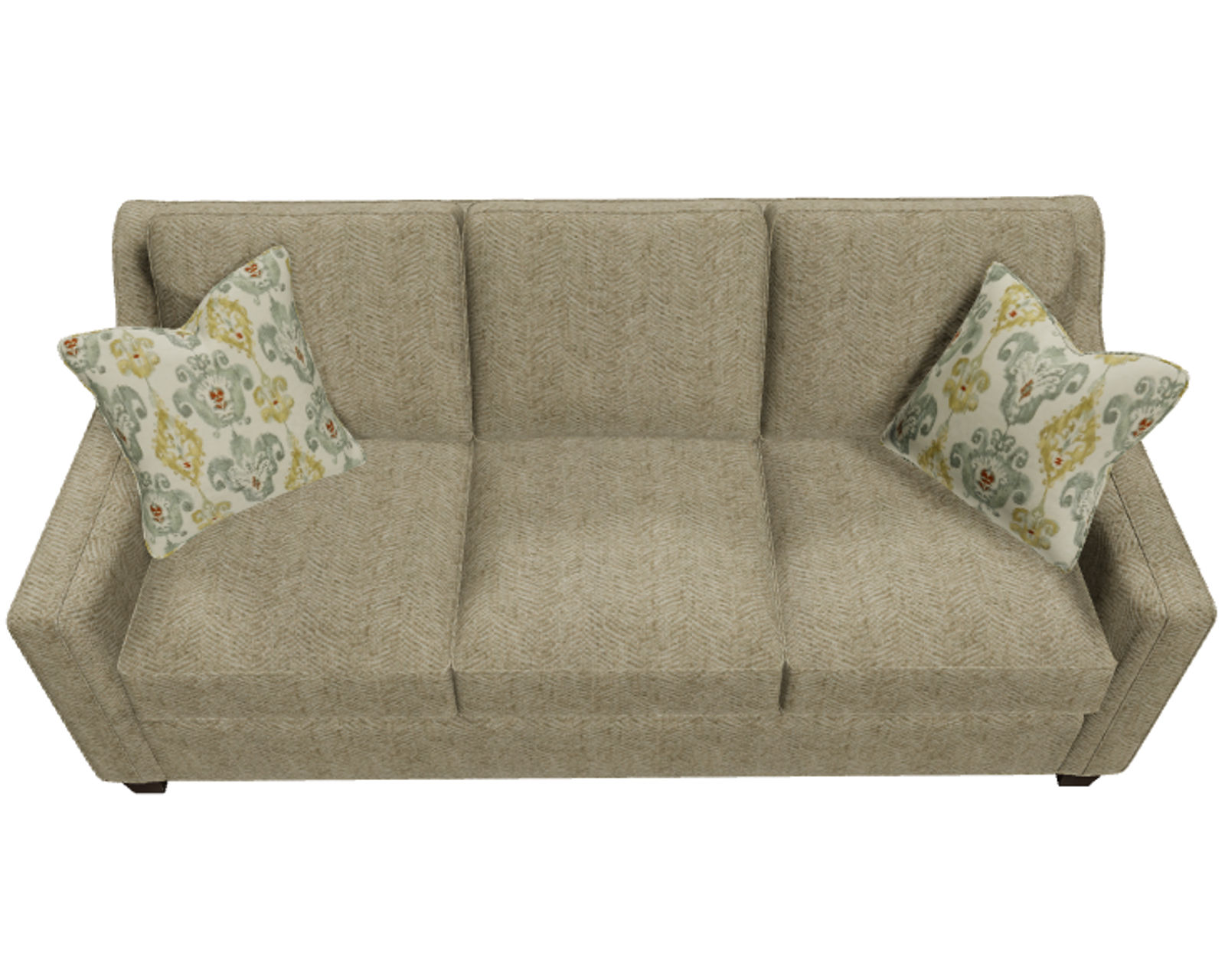 Norte 7461 Queen Sleeper (+100 performance fabrics) - Customize the performance fabric, pillows and wood finish