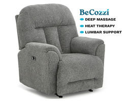 Suitably BeCozzi Triple Power Recliner w/Heat & Massage (+100 fabrics)