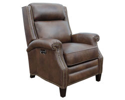 Barrett Leather Power Headrest Power Recliner (Cognac) In stock