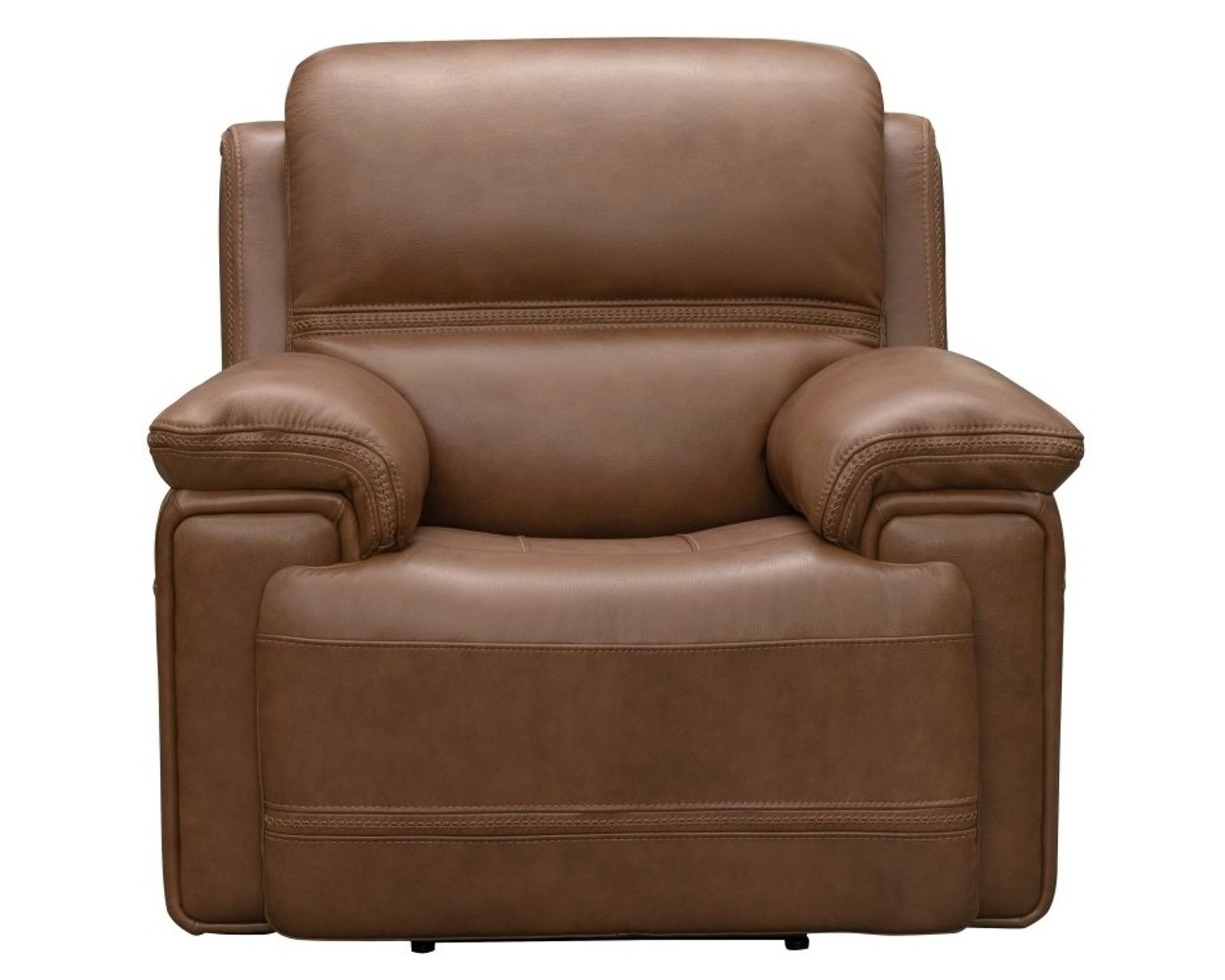 Sedrick 90" Leather Power Headrest Power Reclining Sofa (Walnut) In stock - Also available in leather color Caramel