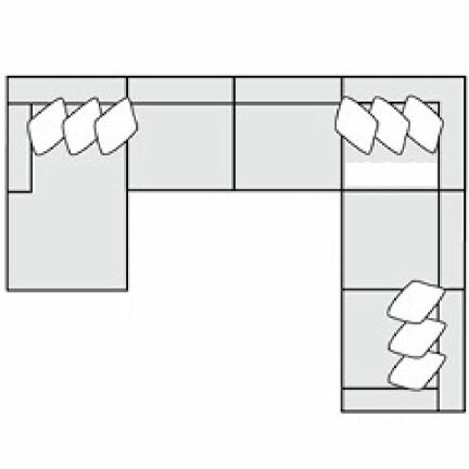 Layout H: Six Piece Sectional 72" x 170" x 131"