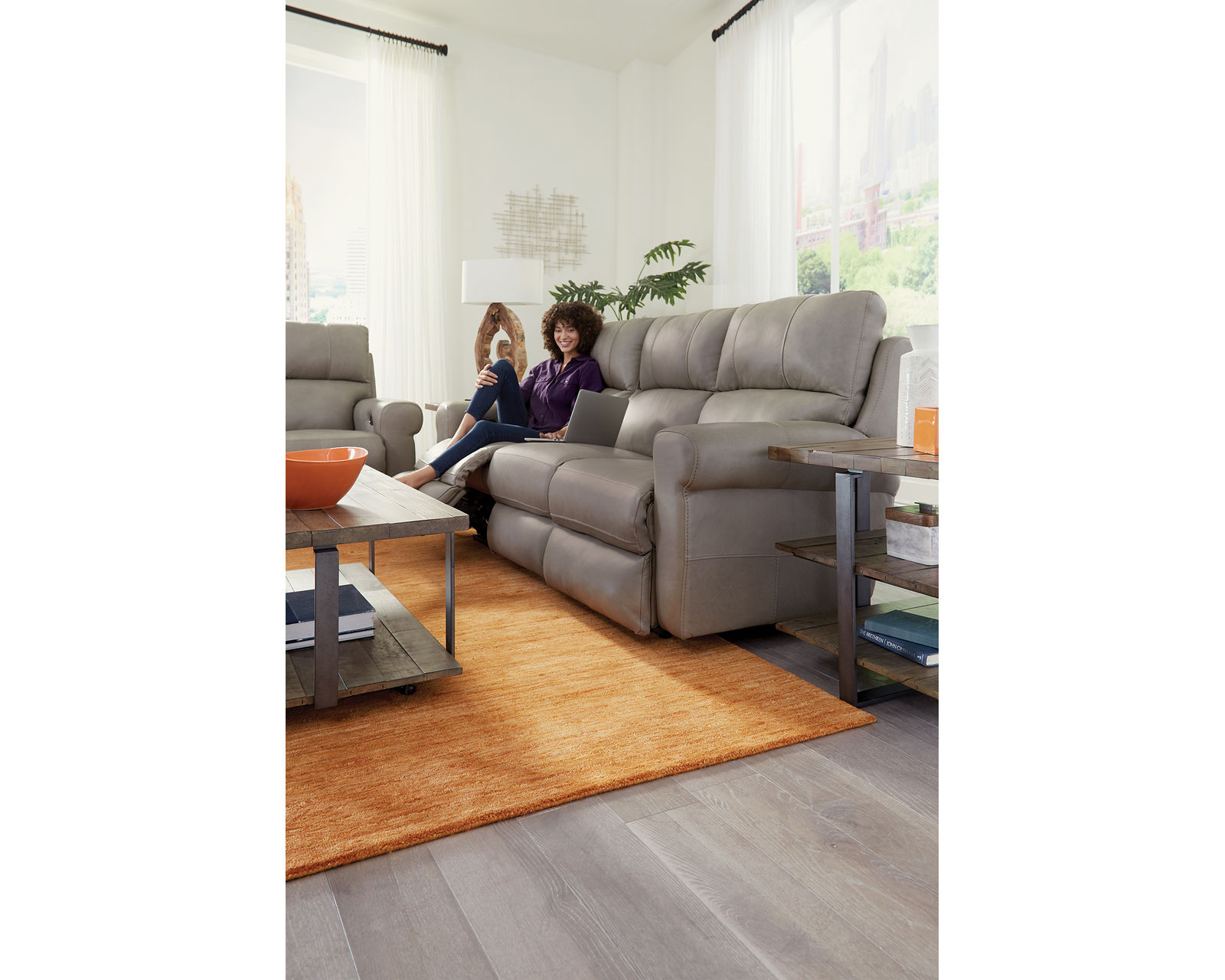 Torretta 86" Lay Flat Power Reclining Leather Sofa Premium Italian Leather, Bed-Like Lay Flat Comfort (2 colors) - The Perfect Seat After Every Long Day.