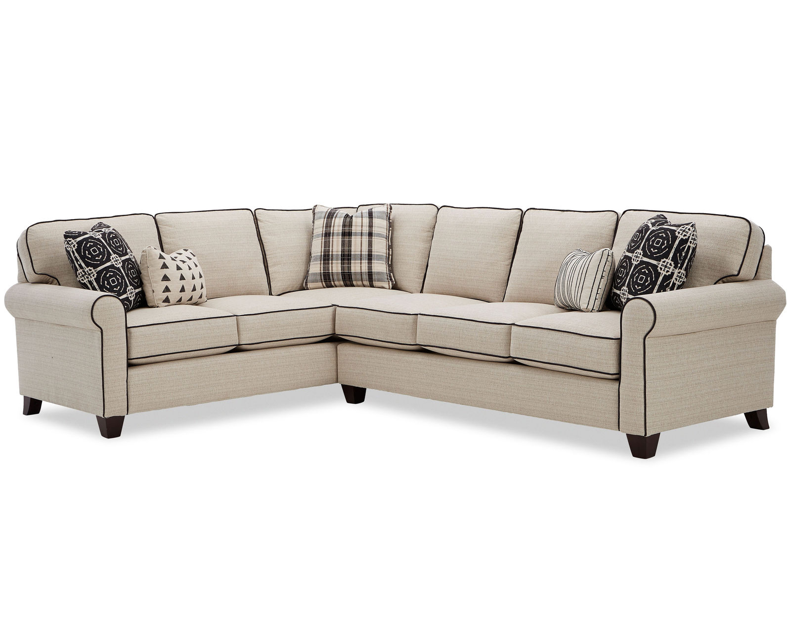 Grandville Stationary Sectional (Performance fabrics) 7174 - Sectional Layout G:  2.0 density foam (industry standard is 1.8)