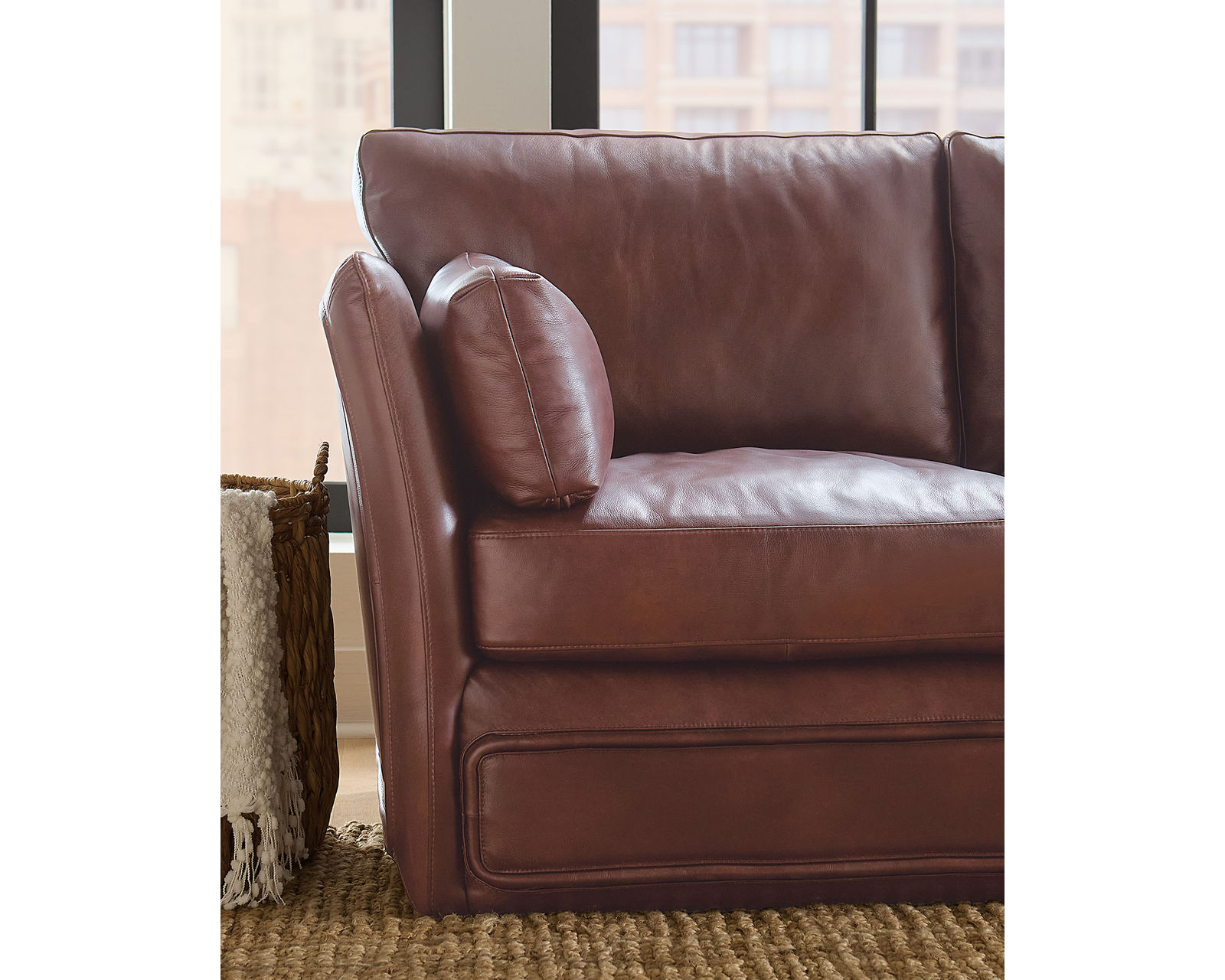 Woodstock 92" Leather Sofa (In stock)