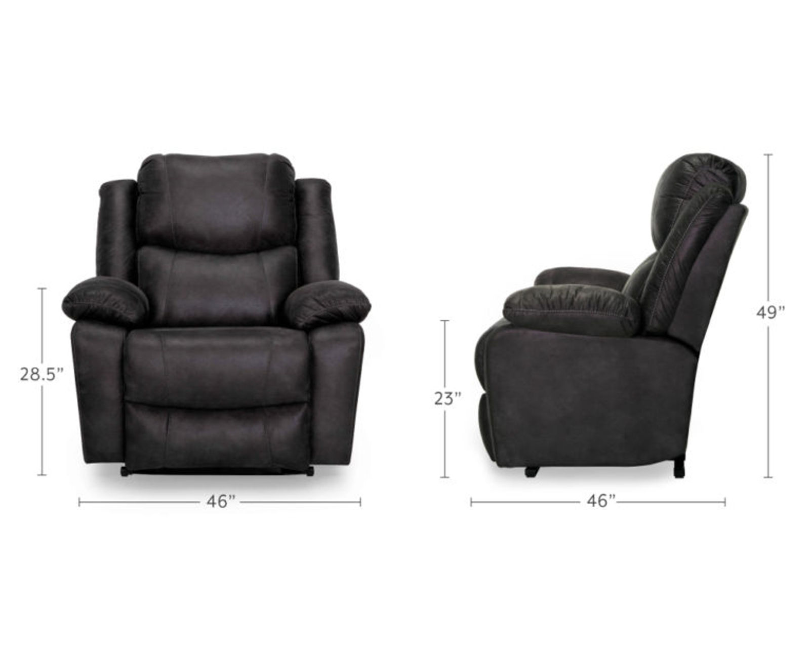 Caesar 9534 500 lb. Oversized Big Man's Rocker Recliner Brown  (Commanding Size. Heavy-Duty Strength. Built for 500 lbs) - Extra-Wide Comfort. Heavy-Duty Confidence.