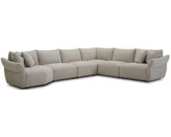 Playful 5 Piece Stationary Sectional (On Sale) In stock - Fast shipping