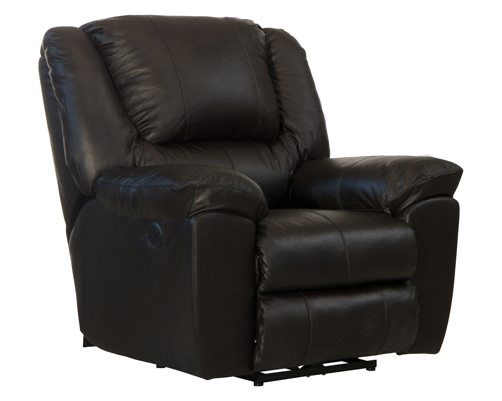 Transformer II Ultimate 90" Italian Leather Sofa w/3 Recliners & Drop Down Table - Transformer II Leather Wall Hugger Power Recliner