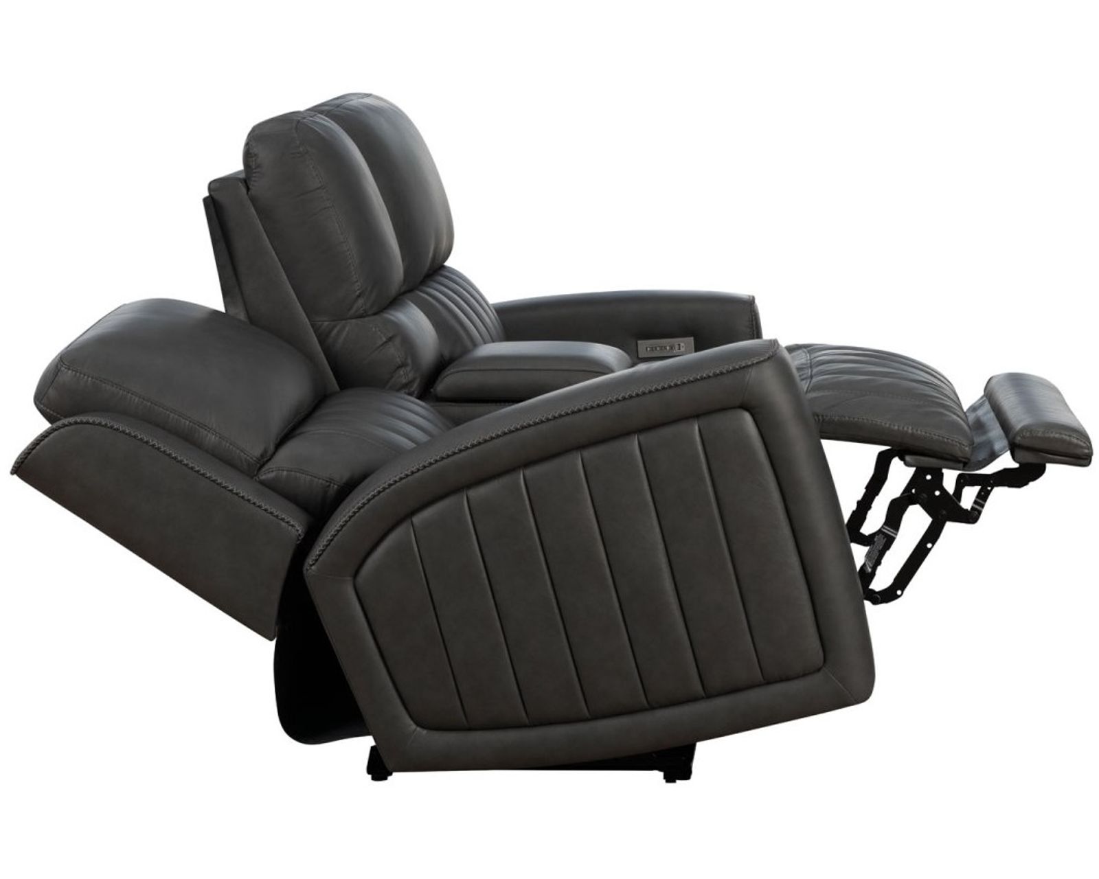 Pierce 87" Zero Gravity Power Reclining Sofa w/Power Head Rests, Power Lumbar & Drop Down Table w/2 Cup Holders (Gray) In stock