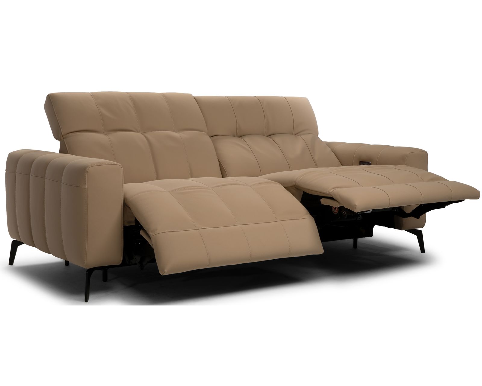 Portento C142 Power Reclining Sofa (91") +50 leathers - Portento 91" Power Reclining Sofa (two cushions)