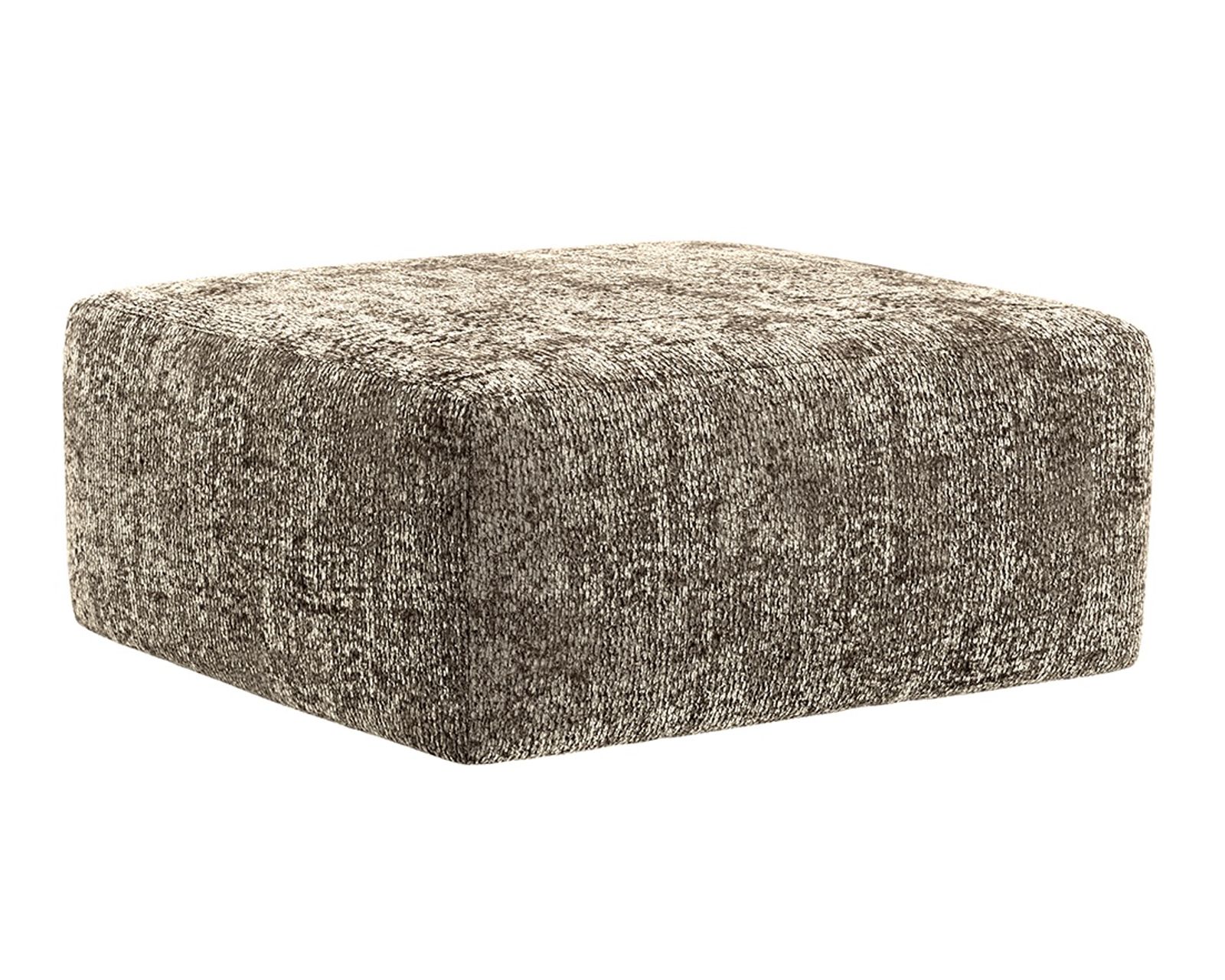 Jaden 93" Sofa (2 colors) includes pillows - Jaden 41" Cocktail Ottoman Shown in Fabric Steel