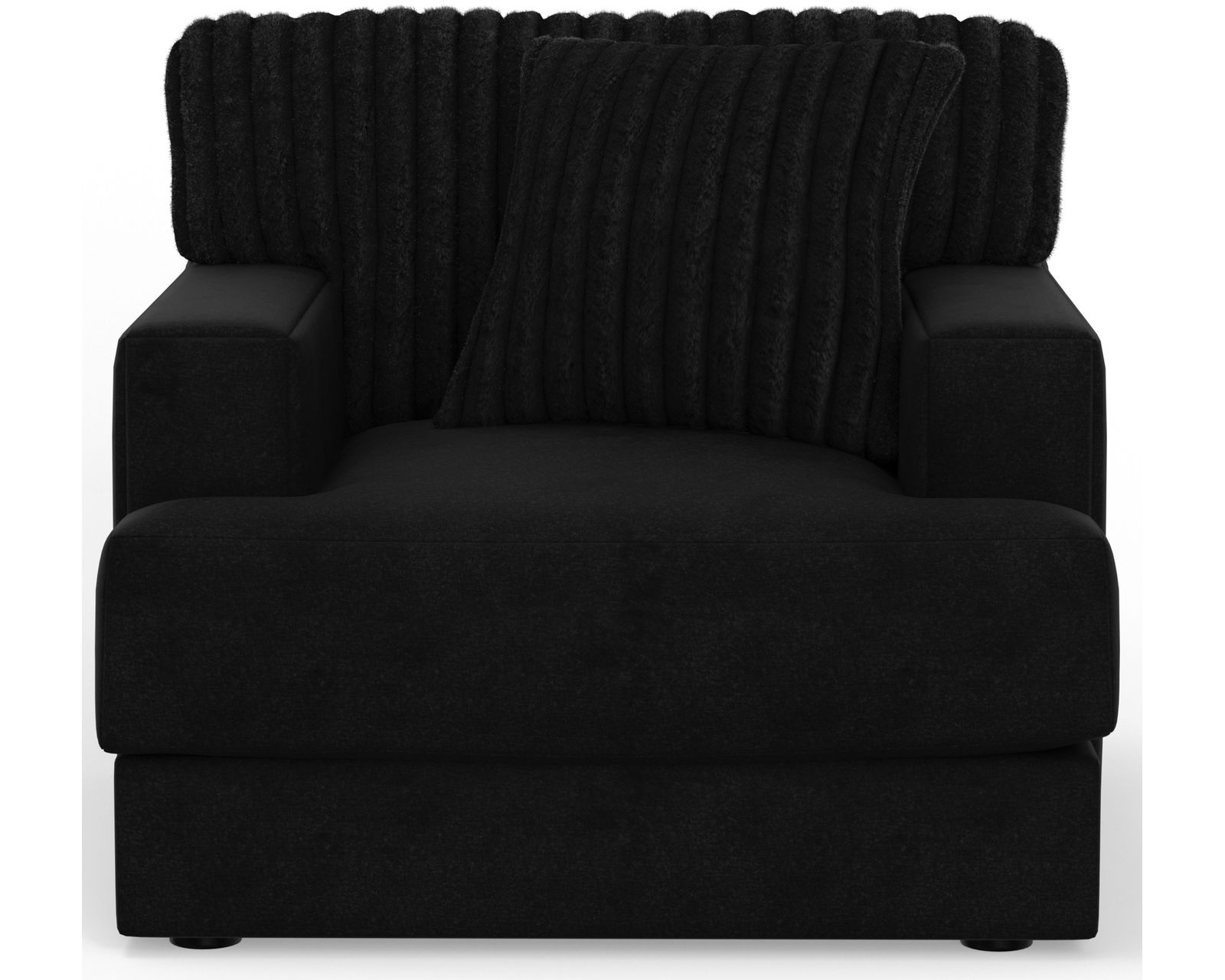 Eagan Stationary 95" Sofa (+3 colors) includes pillows - Eagan Chair in Black