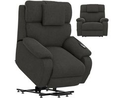 Snoozer Dual Power Lift Power Headrest Lay Flat Recliner with CR3 Heat & Massage + Zero Gravity (3 colors)