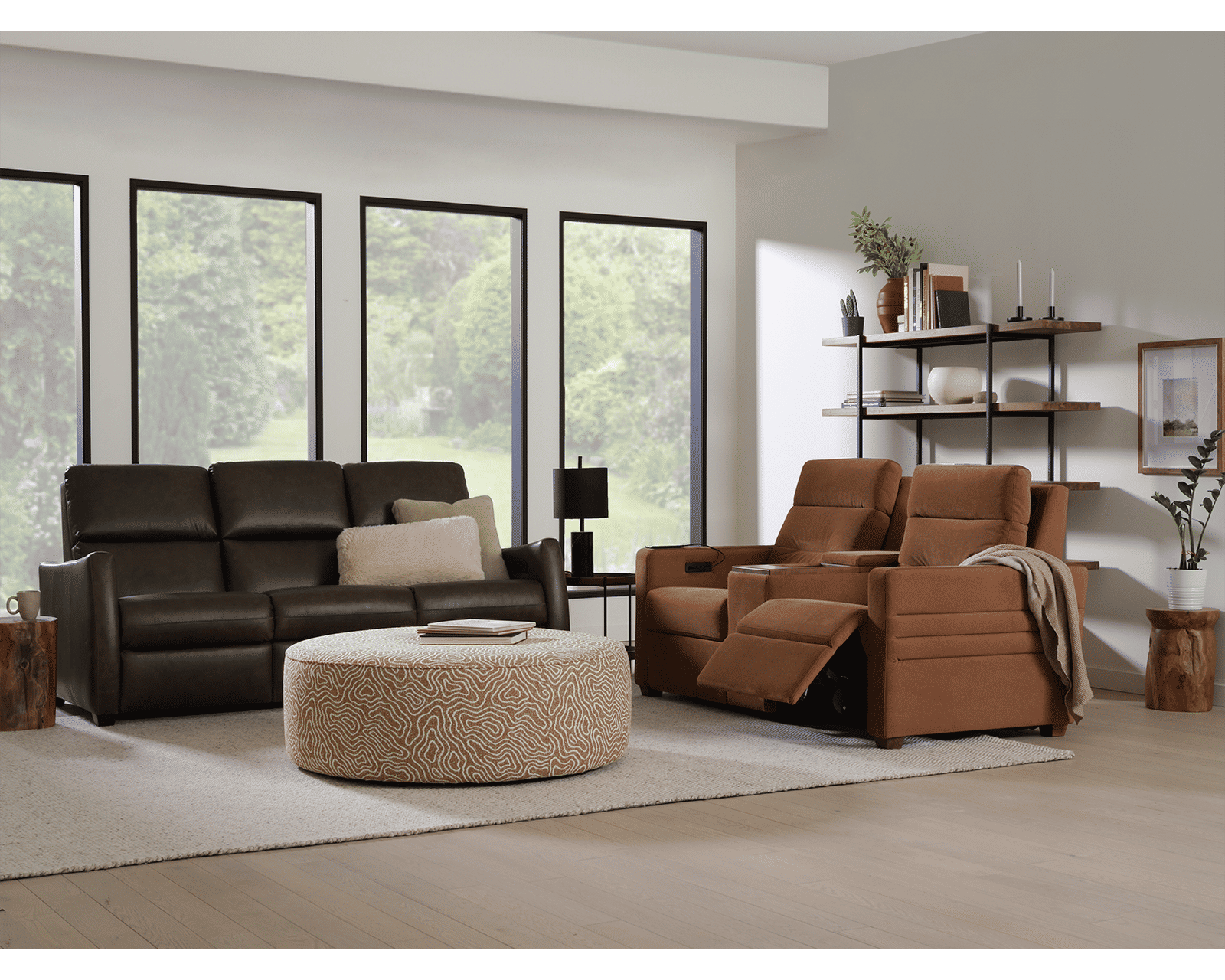 Reece 40109 Triple Power Reclining Sofa (81") +100 leathers