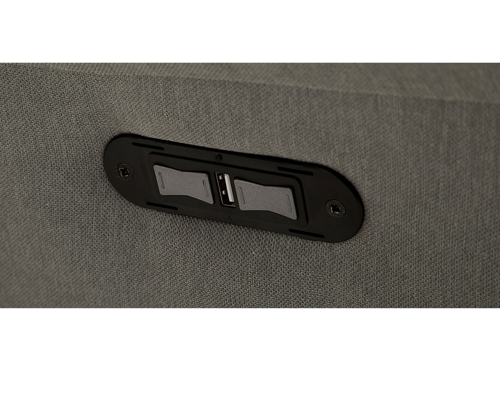 Stonegate II 43416 Power Headrest Power Recliner (34" wide) +200 colors - Reclining buttons allow independent control over the power headrest and power recline.  Includes USB Charging Port
