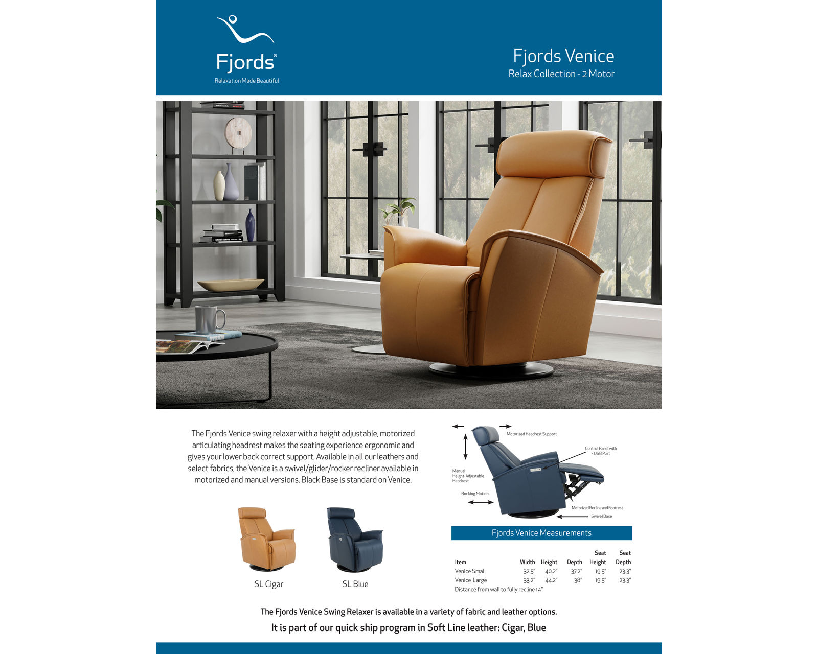 Venice Dual Power Swivel Glider Recliner Cigar (In stock - Fast shipping) - Venice Power Swivel Glider Recliner Cigar (In stock - Fast shipping)