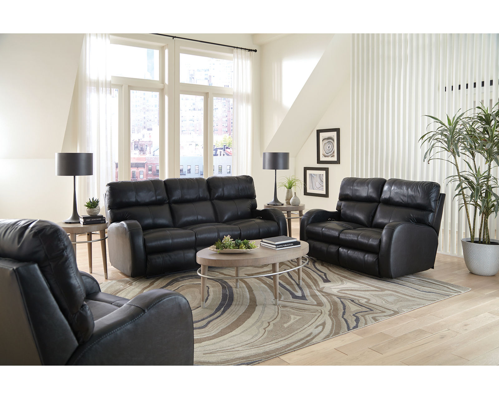 Angelo 83" Lay Flat Power Headrest Power Reclining Leather Sofa (two colors) - The Perfect Seat After Every Long Day.