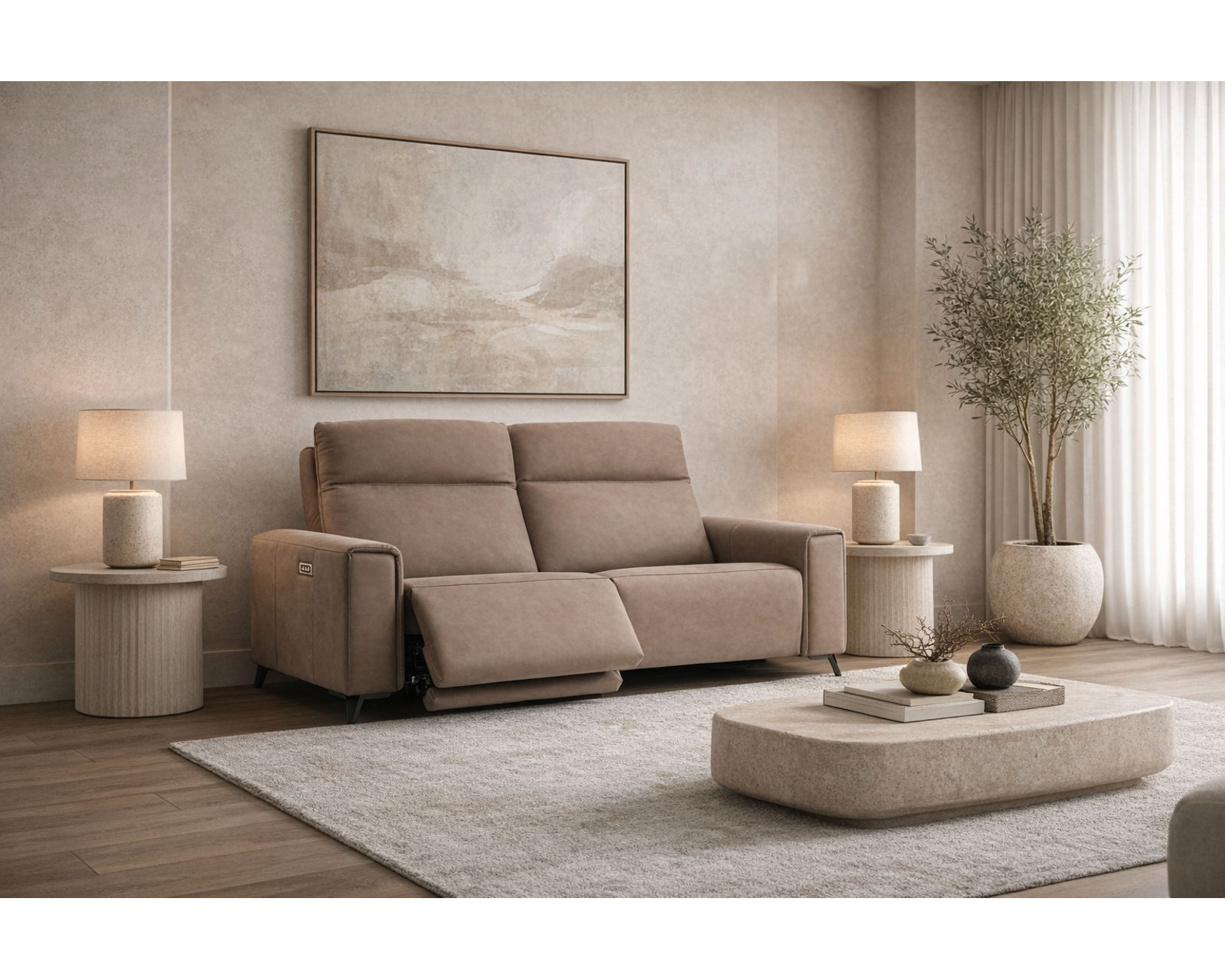 Fabrice Dual Power Reclining Sofa — Available in Standard & Wide Cushions, 140+ Leather Options, and 82", 86", or 114" Widths - Comfort You Can Feel. Quality You Can Trust.