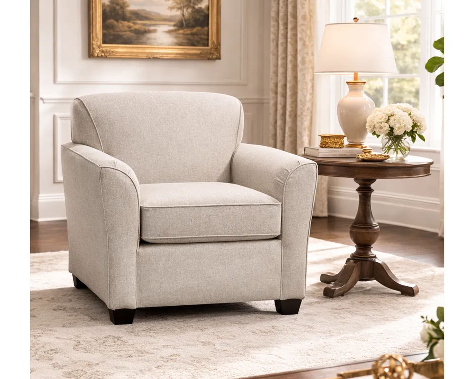 Smyrna Stationary Chair (+101 Standard and Performance Fabrics) - Smyrna 304 Chair