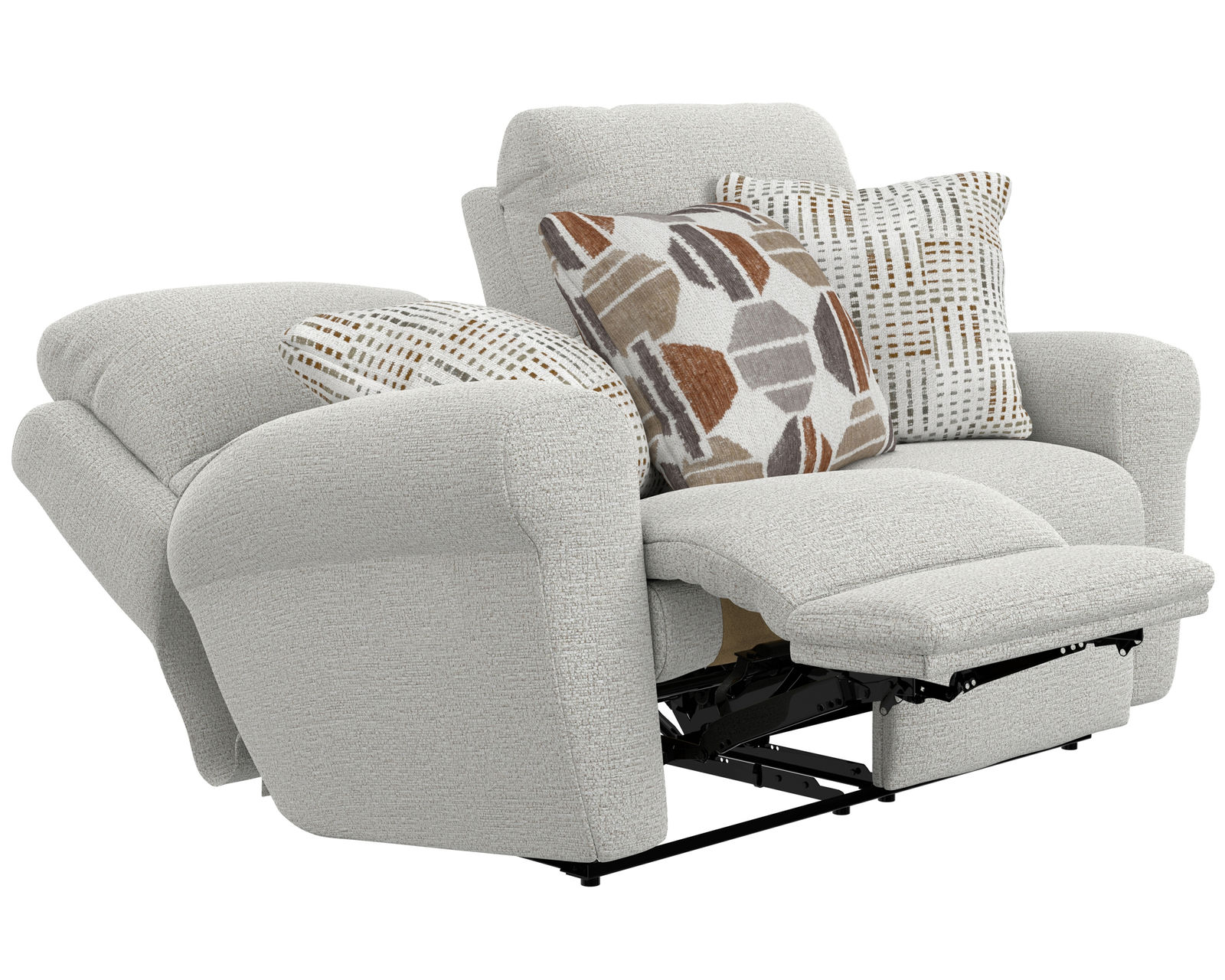 Kellen 113 Woodlands Reclining Sofa - 86"(+2 colors) includes pillows - Kellen 63" Lay Flat Reclining Loveseat