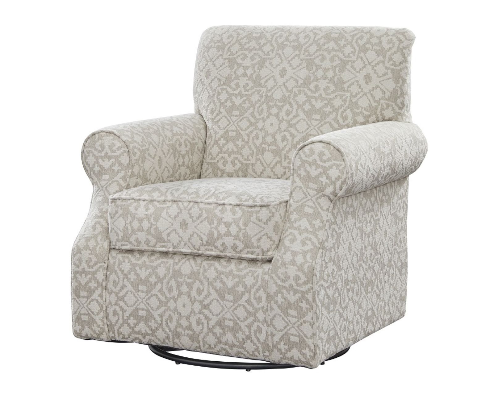 Blair Cream 94" Sofa 4480-KP  - Aristocrat Linen Swivel Chair