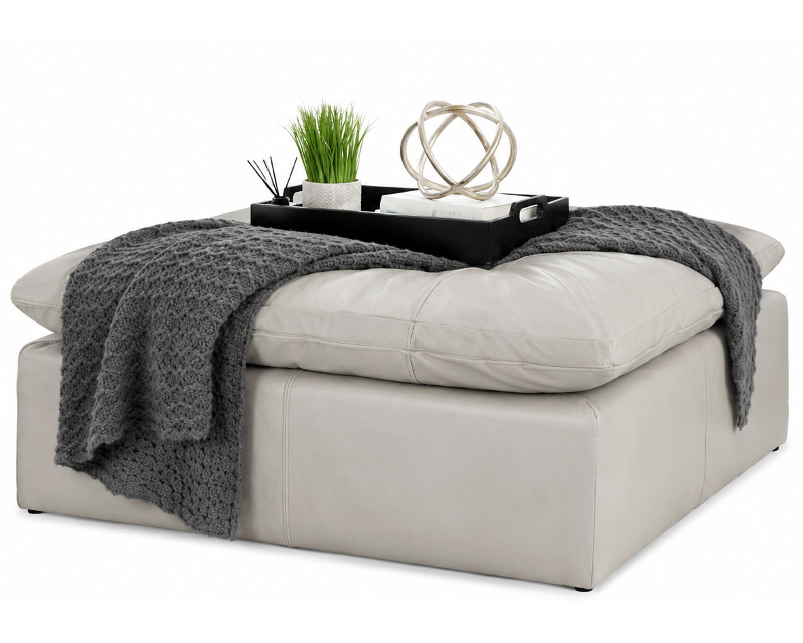 Ciampino Top Grain Modular Leather Sectional (exceptional comfort)