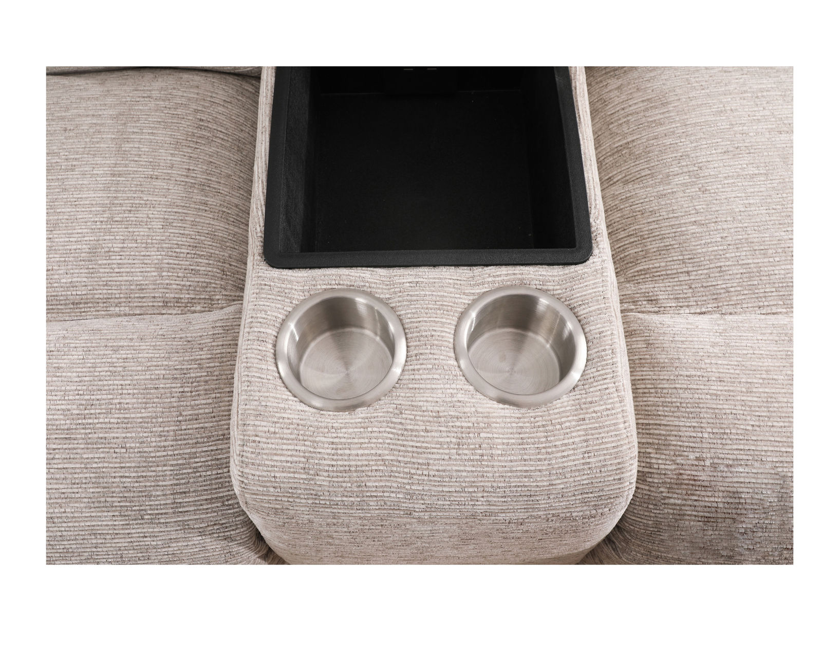 Buster Dual Reclining 90" Sofa (In stock - Fast shipping) - Includes center console with storage - usb charging and metal cupholders