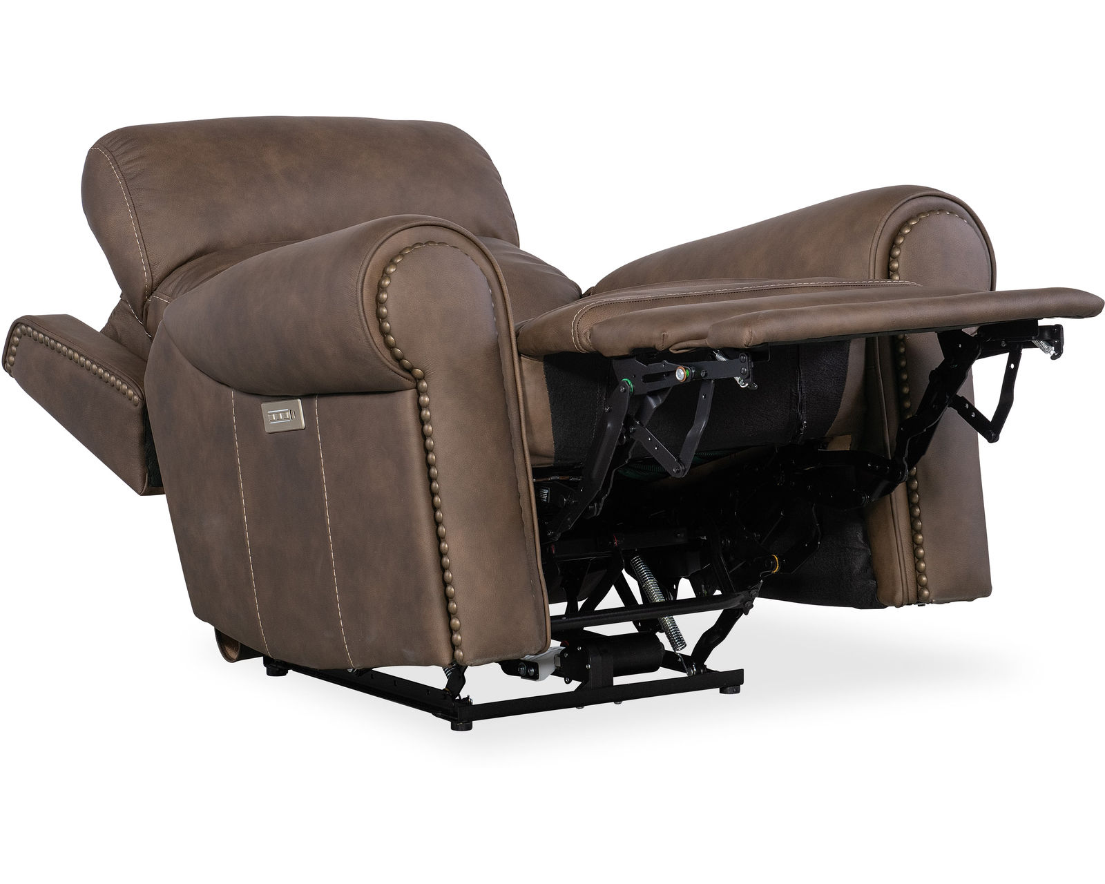 Duncan Triple Power Recliner Brown (In stock) - Duncan Power Recliner with Power Headrest & Lumbar
