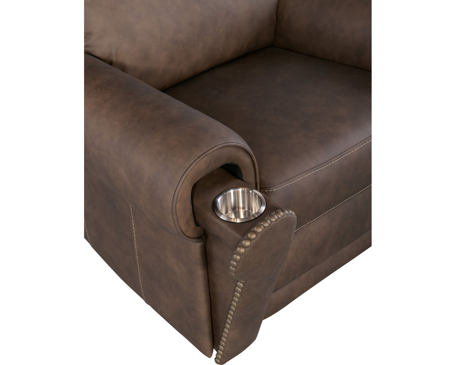 Duncan Triple Power Recliner Brown (In stock) - Duncan Power Recliner with Power Headrest & Lumbar