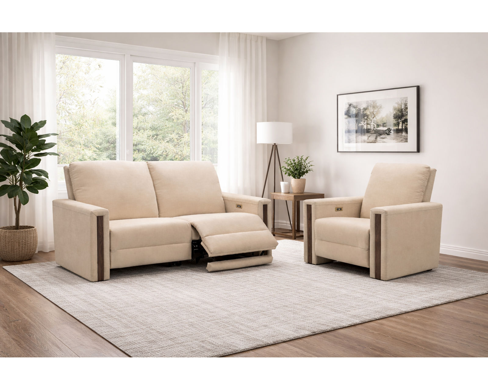 Forrest Dual Power Reclining Sofa — Available in Standard & Wide Cushions, 140+ Leather Options, and 78", 83", or 110" Widths - Endless Custom Options. One Perfect Fit.