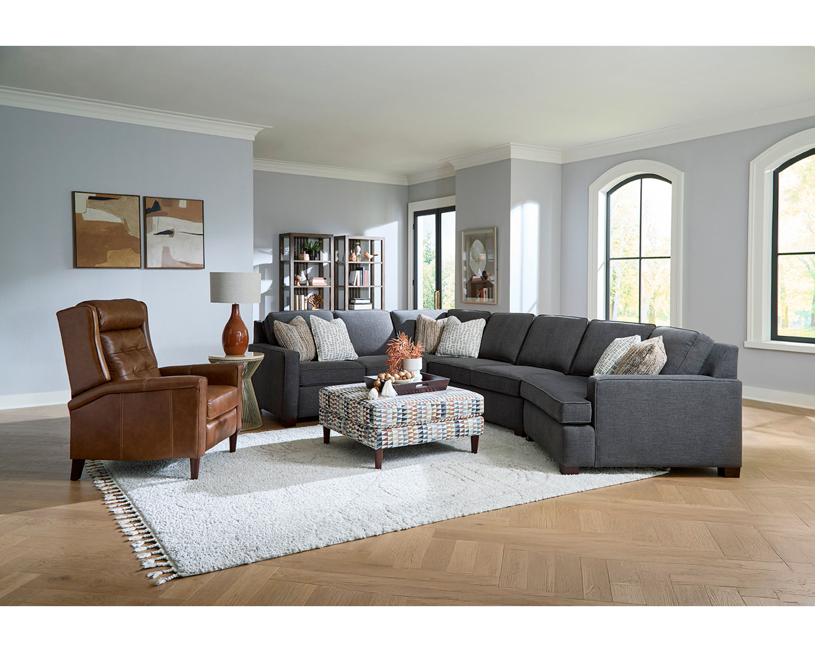 Nola Stationary Sectional  (+101 Standard and Performance Fabrics)