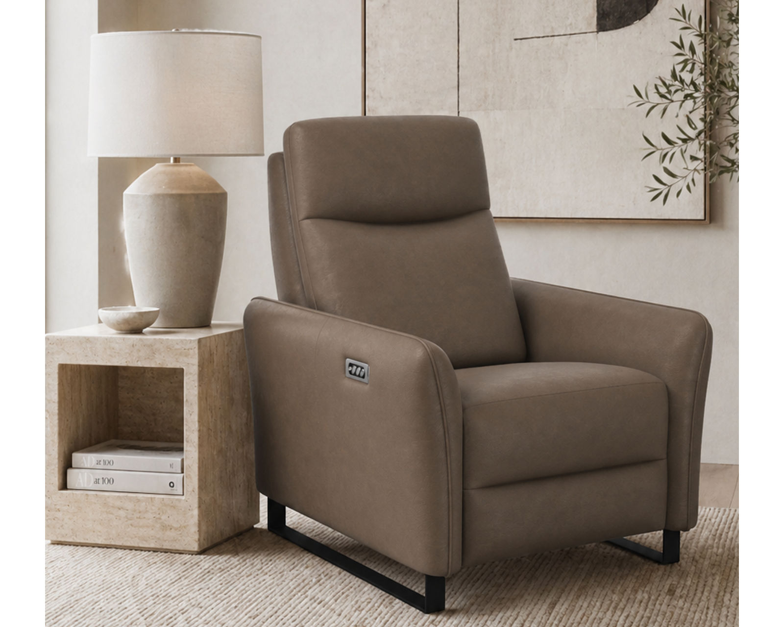 Flora Dual Power Reclining Sofa — Available in Standard & Wide Cushions, 140+ Leather Options, and 75", 80", or 107" Widths - Built Stronger. Feels Better. Lasts Longer.